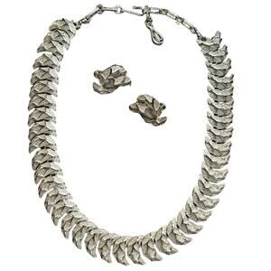 Vintage Coro Necklace Earring Set